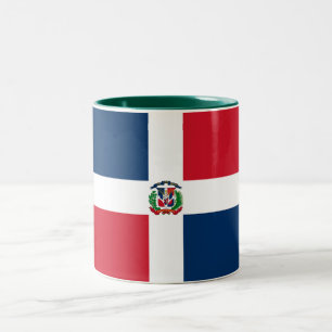 Flagge der Dominikanischen Republik Zweifarbige Tasse