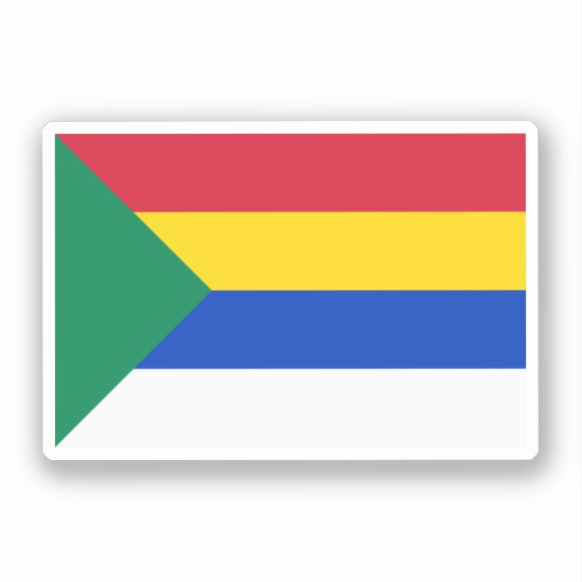 Flagge der Drusen Aufkleber (Vorderseite)
