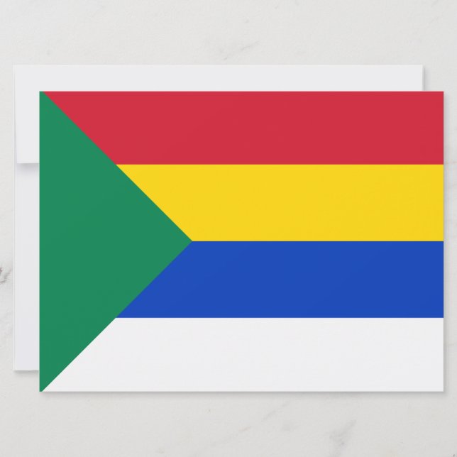Flagge der Drusenreligion Karte (Vorderseite)