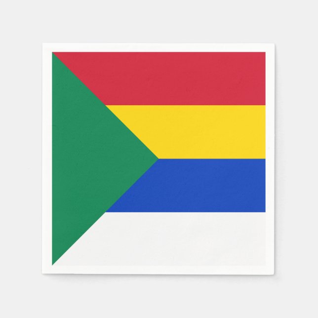 Flagge der Drusenreligion Serviette (Vorderseite)