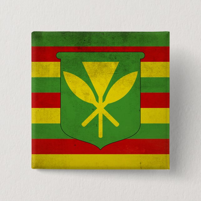 Flagge der Einheimischen Button (Vorderseite)