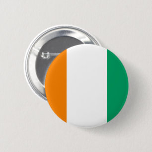 Flagge der Elfenbeinküste Button
