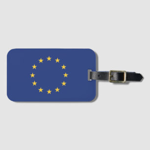 Flagge der Europäischen Gewerkschaft Gepäckanhänger