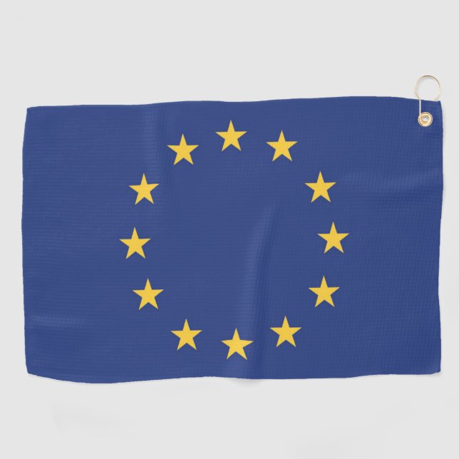 Flagge der Europäischen Gewerkschaft Golfhandtuch (Horizontal)