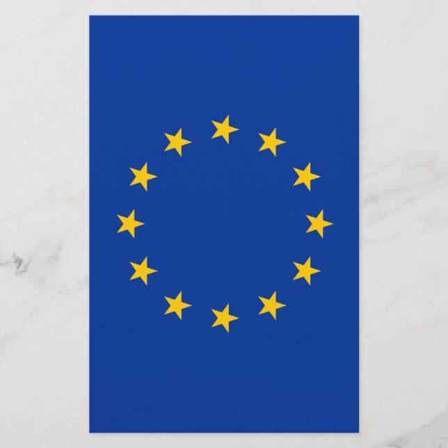 Flagge der Europäischen Union EU Flyer (Vorne)