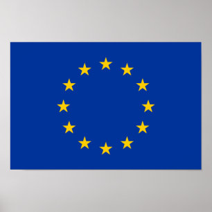 Flagge der Europäischen Union Poster