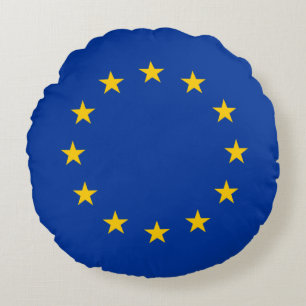 Flagge der Europäischen Union Rundes Kissen