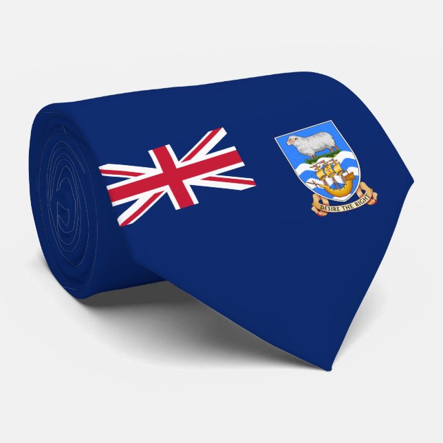 Flagge der Falklandinseln (Britisches Hoheitsgebie Krawatte (Gerollt)