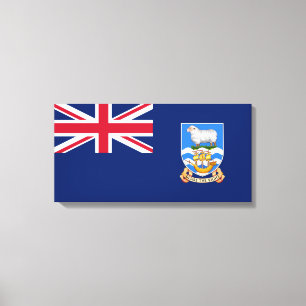 Flagge der Falklandinseln (Britisches Hoheitsgebie Leinwanddruck