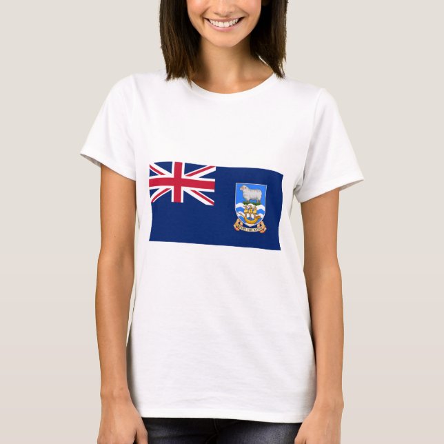 Flagge der Falklandinseln (Britisches Hoheitsgebie T-Shirt (Vorderseite)