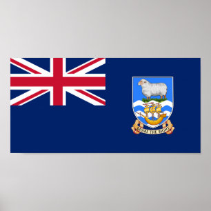 Flagge der Falklandinseln Poster