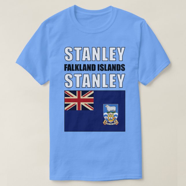 Flagge der Falklandinseln T-Shirt (Design vorne)