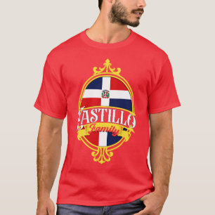 Flagge der Familie Castillo Dominikanische Republi T-Shirt