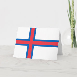 Flagge der Färöer Dankeskarte