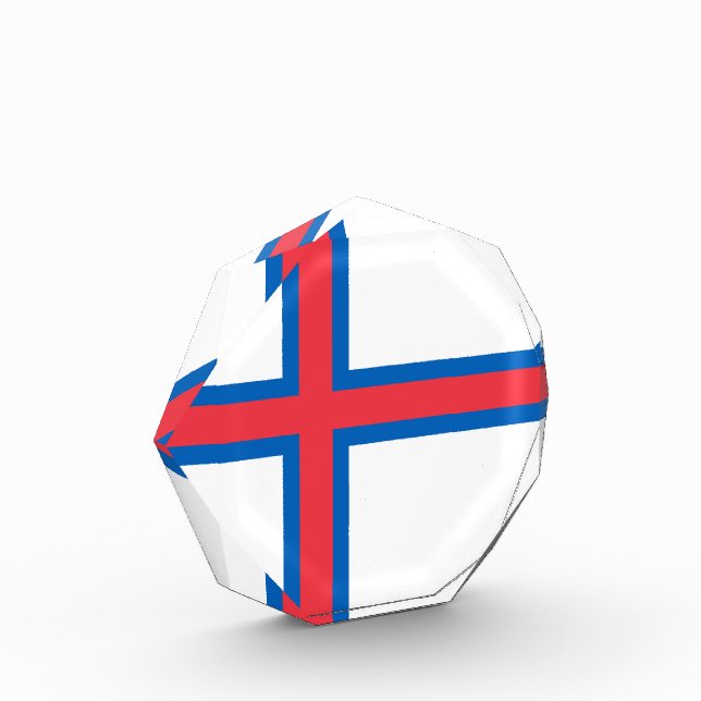 Flagge der Färöer Fotoblock (Links)