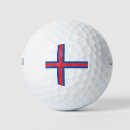 Flagge der Färöer Golfball
