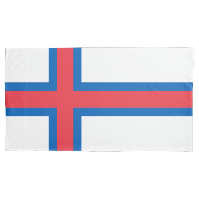 Flagge der Färöer Kissenbezug (Vorderseite)