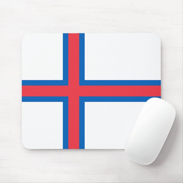 Flagge der Färöer Mousepad (Mit Mouse)