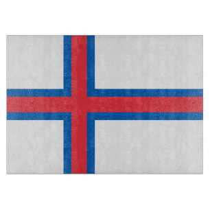 Flagge der Färöer Schneidebrett