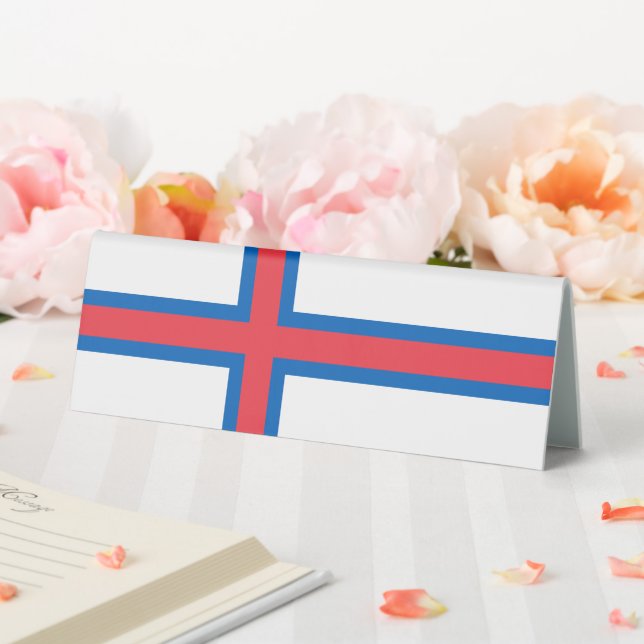 Flagge der Färöer Tischaufsteller (In Situ (Hochzeit))