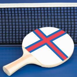 Flagge der Färöer Tischtennis Schläger