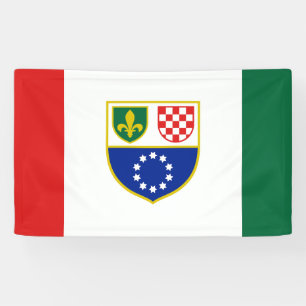 Flagge der Föderation Bosnien und Herzegowina Banner