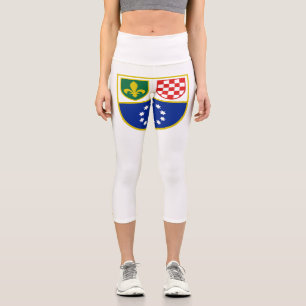 Flagge der Föderation Bosnien und Herzegowina Capri Leggings