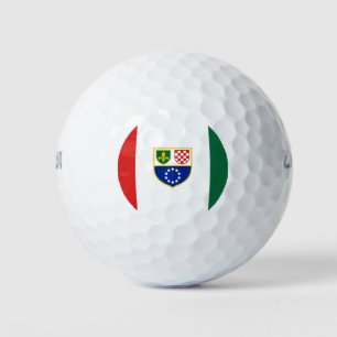 Flagge der Föderation Bosnien und Herzegowina Golfball