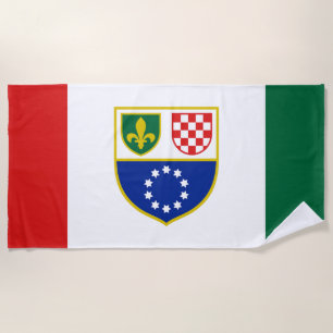 Flagge der Föderation Bosnien und Herzegowina Strandtuch