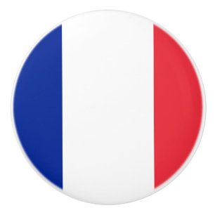 Flagge der französischen Keramik Knob Keramikknauf