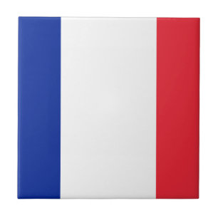 Flagge der französischen Keramik Tile Fliese