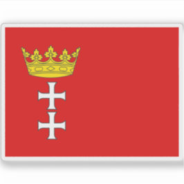 Flagge der Freien Stadt Danzig (1920-1939) Aufkleber