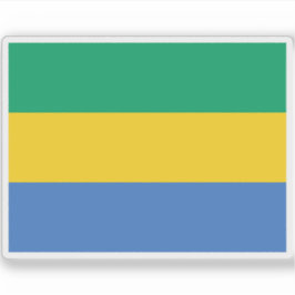 Flagge der Gabunischen Republik Aufkleber