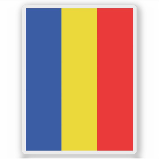 Flagge der Gemeinde Ruggell, Liechtenstein Aufkleber (Vorderseite)