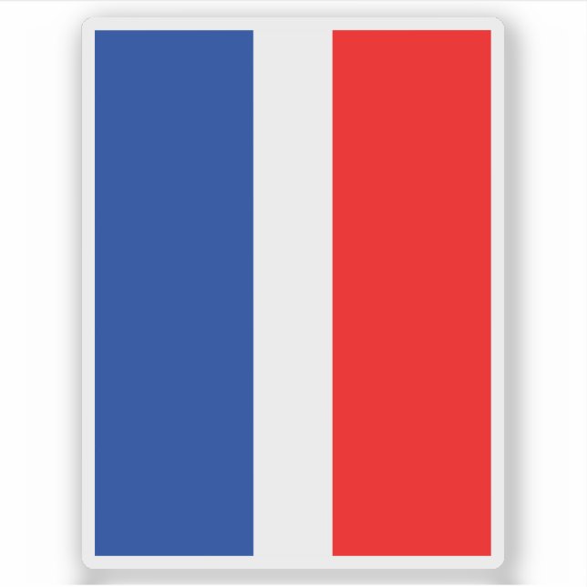 Flagge der Gemeinde Schaan, Liechtenstein Aufkleber (Vorderseite)