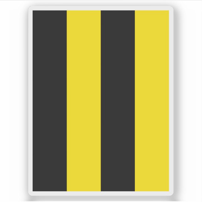 Flagge der Gemeinde Schellenberg, Liechtenstein Aufkleber (Vorderseite)