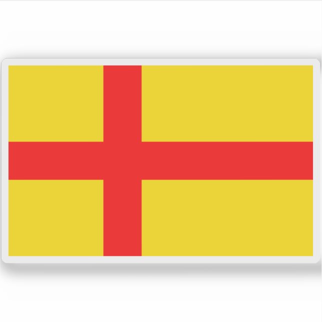 Flagge der Gewerkschaft Kalmar (1397-1523) Aufkleber (Vorderseite)