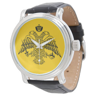 Flagge der griechisch-orthodoxen Kirche Armbanduhr