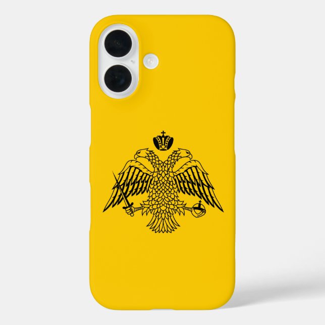 Flagge der griechisch-orthodoxen Kirche iPhone 16 Hülle (Rückseite)