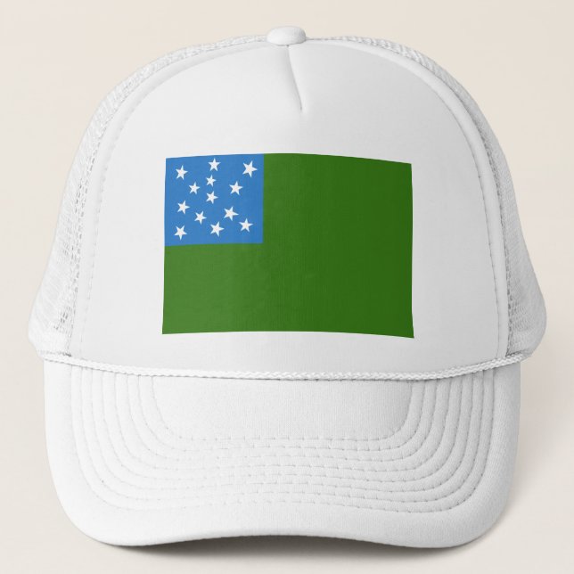 Flagge der grünen Bergjungs Truckerkappe (Vorderseite)