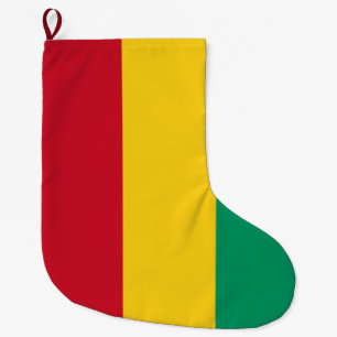 Flagge der Guinea (afrikanisches Land) Großer Weihnachtsstrumpf