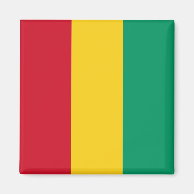 Flagge der Guinea (afrikanisches Land) Magnet (Vorne)