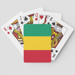 Flagge der Guinea (afrikanisches Land) Spielkarten