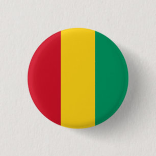 Flagge der Guinea Button