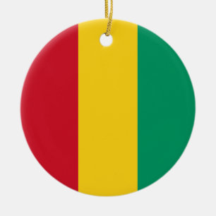 Flagge der Guinea Keramik Ornament
