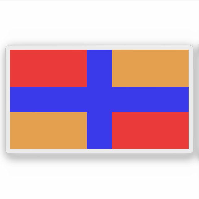 Flagge der Hemshin-Völker (Armenien) Aufkleber (Vorderseite)