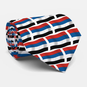 Flagge der indigenen Völker Kolumbiens Krawatte