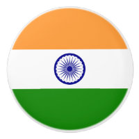 Flagge der indischen Keramik Knob