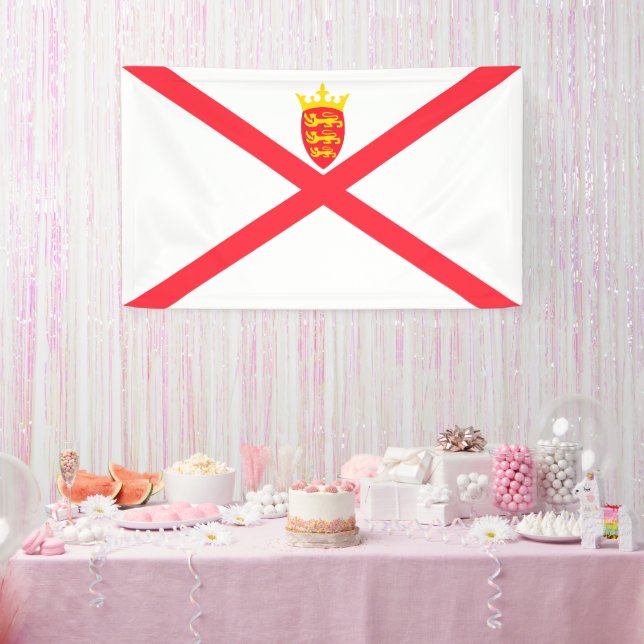 Flagge der Insel Jersey Banner (Party)