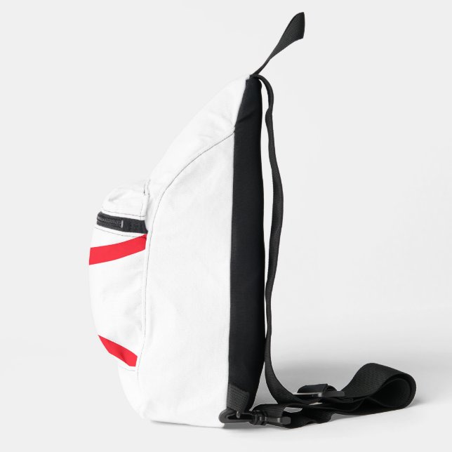 Flagge der Insel Jersey Crossbody Bag (Rechts)